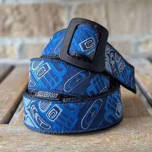 Silverfoot Outback Belt Size Large Bear Paw Blue Nylon Tension Belt